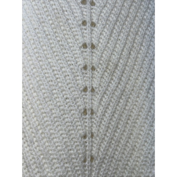 Time And Tru Women's Textured Cowl Neck Sweater X-LARGE (16-18) Cream Color - Picture 3 of 6